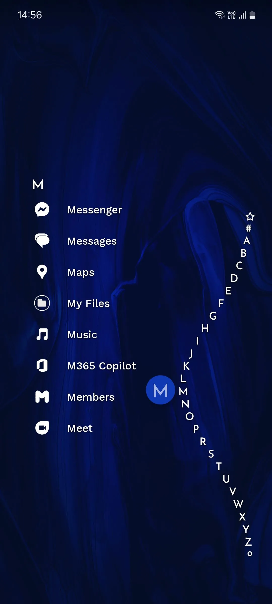 Danh sách ứng dụng và cách truy cập nhanh trên Niagara Launcher