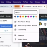 Đặt tên và chọn màu cho Nhóm Tab mới trên Chrome (Mac)
