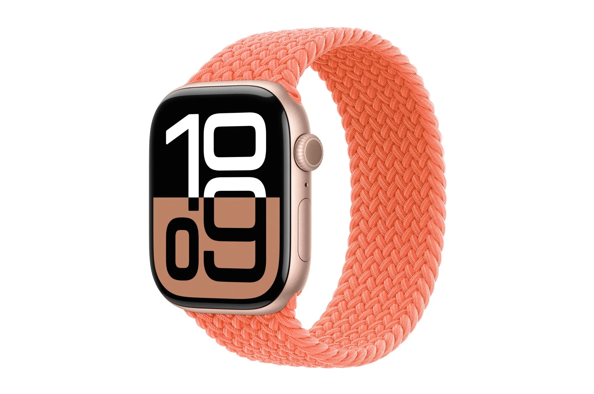 Dây đeo Braided Solo Loop Apple Watch màu cam quýt Tangerine