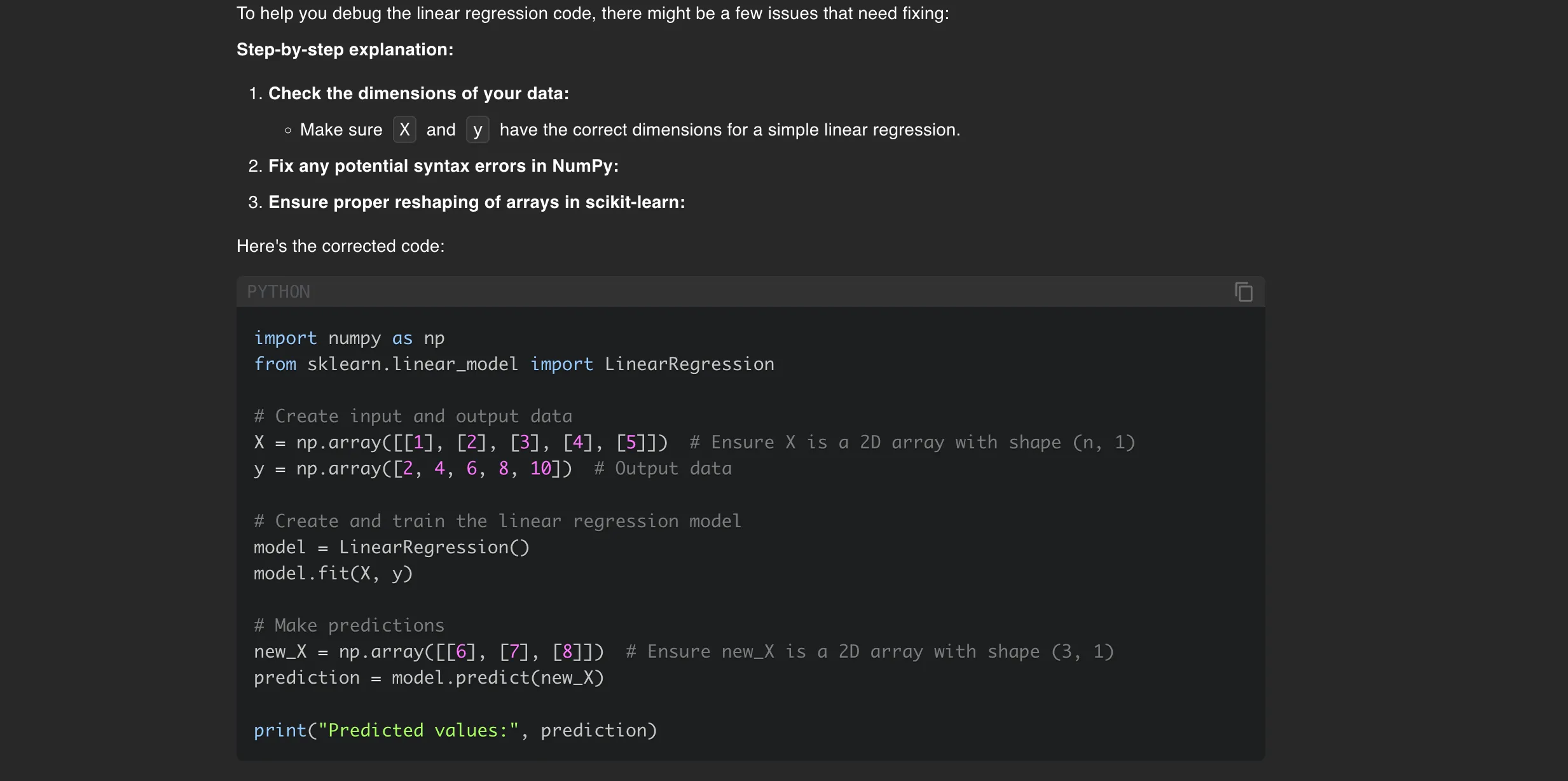 DeepSeek-R1 gỡ lỗi và sửa chữa mã Python bị lỗi, thể hiện khả năng hỗ trợ lập trình.