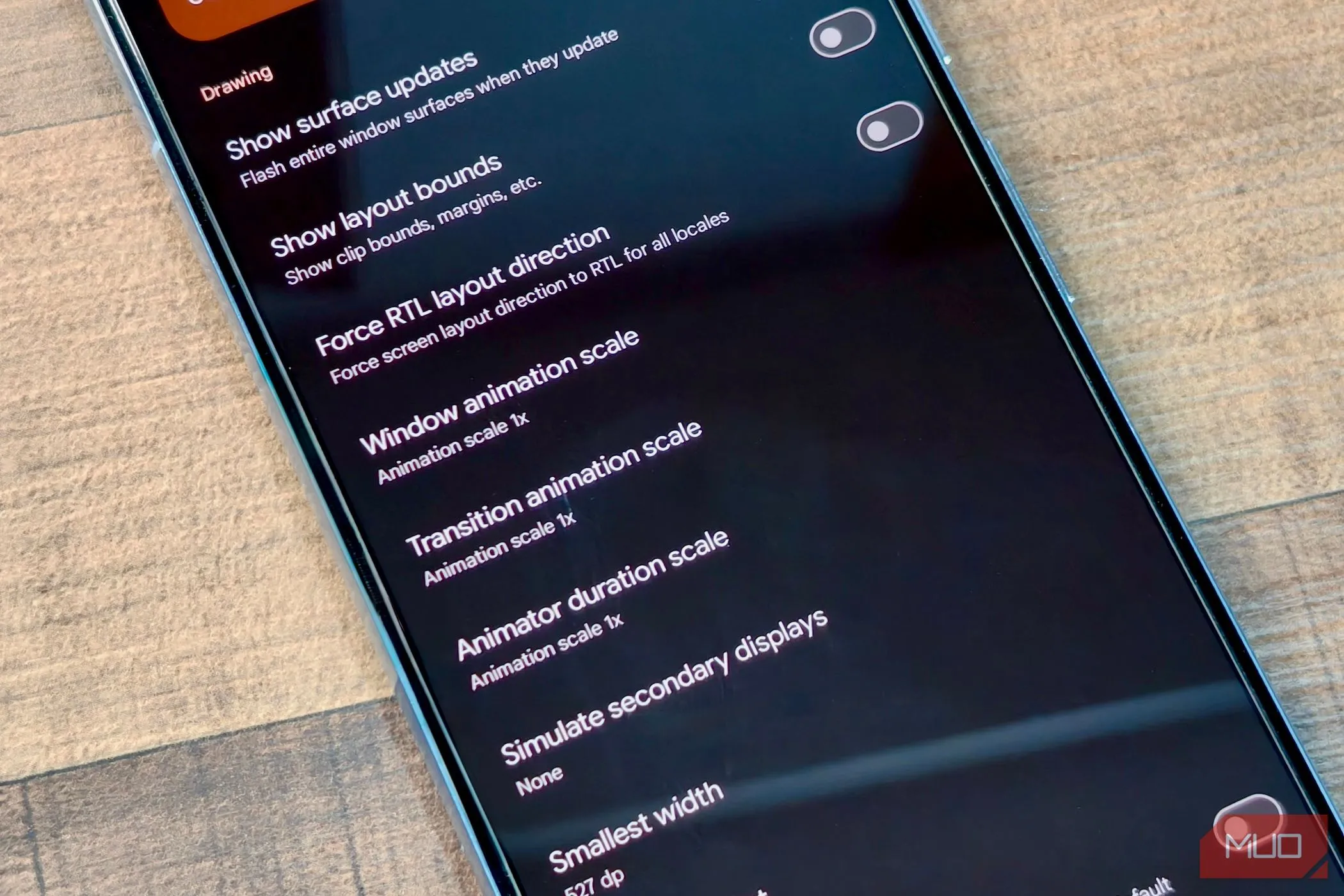 Điều chỉnh tỷ lệ hoạt ảnh hệ thống Android thông qua Developer Options
