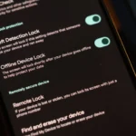 Giao diện cài đặt các tính năng bảo vệ chống trộm điện thoại Android và Samsung Galaxy