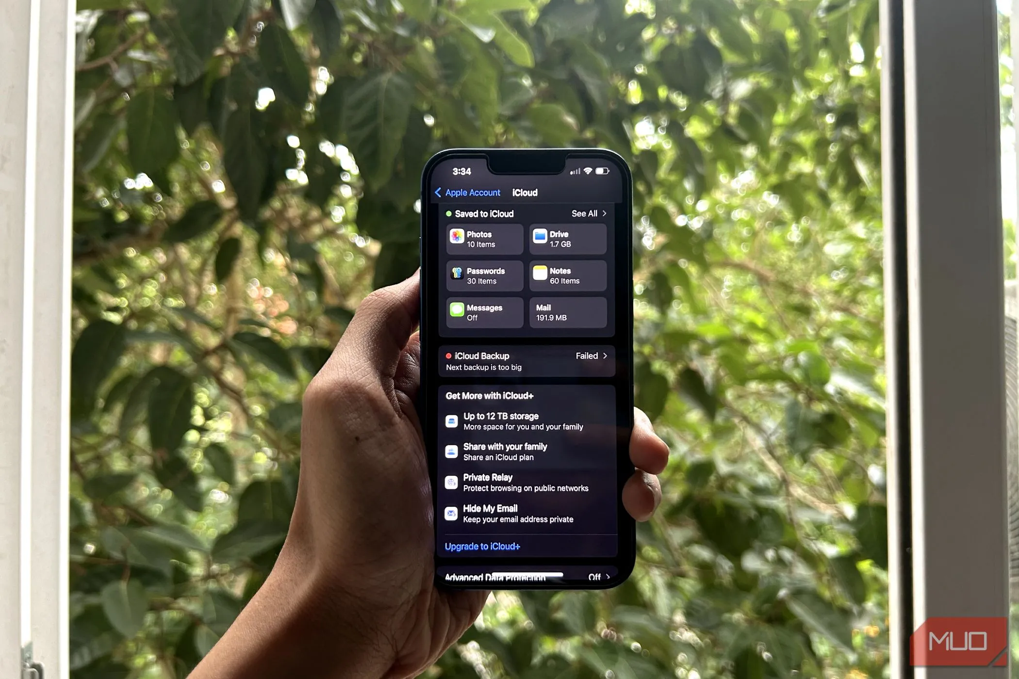 Giao diện cài đặt iCloud trên iPhone hiển thị dung lượng lưu trữ