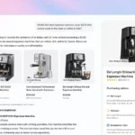 Giao diện ChatGPT Search hiển thị kết quả mua sắm sản phẩm với đề xuất và liên kết