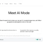 Giao diện chế độ AI Mode mới trên Google Search với các tab tìm kiếm.