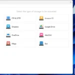 Giao diện chính CloudMounter trên Windows 11 hiển thị các tùy chọn kết nối và ổ đĩa đám mây đã gắn kết