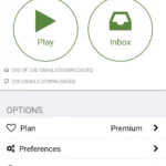 Giao diện chính ứng dụng Speaking Email trên điện thoại di động.