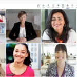 Giao diện cuộc họp Microsoft Teams hiển thị thanh công cụ Copilot với các gợi ý câu hỏi tự động