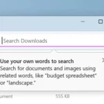 Giao diện File Explorer Windows 11 minh họa tính năng tìm kiếm ngữ nghĩa tự nhiên