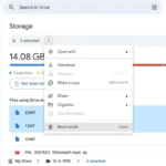 Giao diện Google Drive hiển thị cách xóa các tệp dung lượng lớn để giải phóng không gian lưu trữ