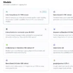Giao diện Hugging Chat hiển thị các tên gọi phức tạp của mô hình AI như Qwen2.5-Coder và DeepSeek, minh họa sự khó hiểu cho người dùng.