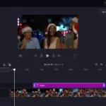 Giao diện Microsoft Clipchamp với video stock mới trong thư viện nội dung