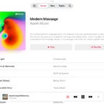 Giao diện một playlist nhạc không lời trên Apple Music giúp thư giãn và tập trung làm việc