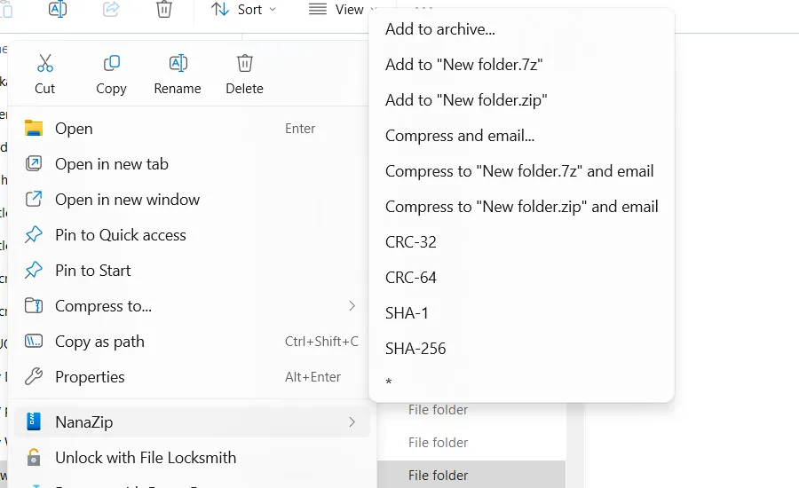 Giao diện NanaZip, ứng dụng giải nén file hiện đại trên Windows