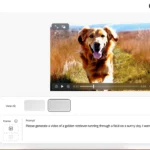 Giao diện nhập câu lệnh và tùy chỉnh nâng cao trong Adobe Firefly cho việc tạo video AI