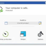 Giao diện phần mềm chống keylogger Ghostpress trên máy tính, hiển thị chức năng bảo vệ dữ liệu gõ phím hiệu quả.