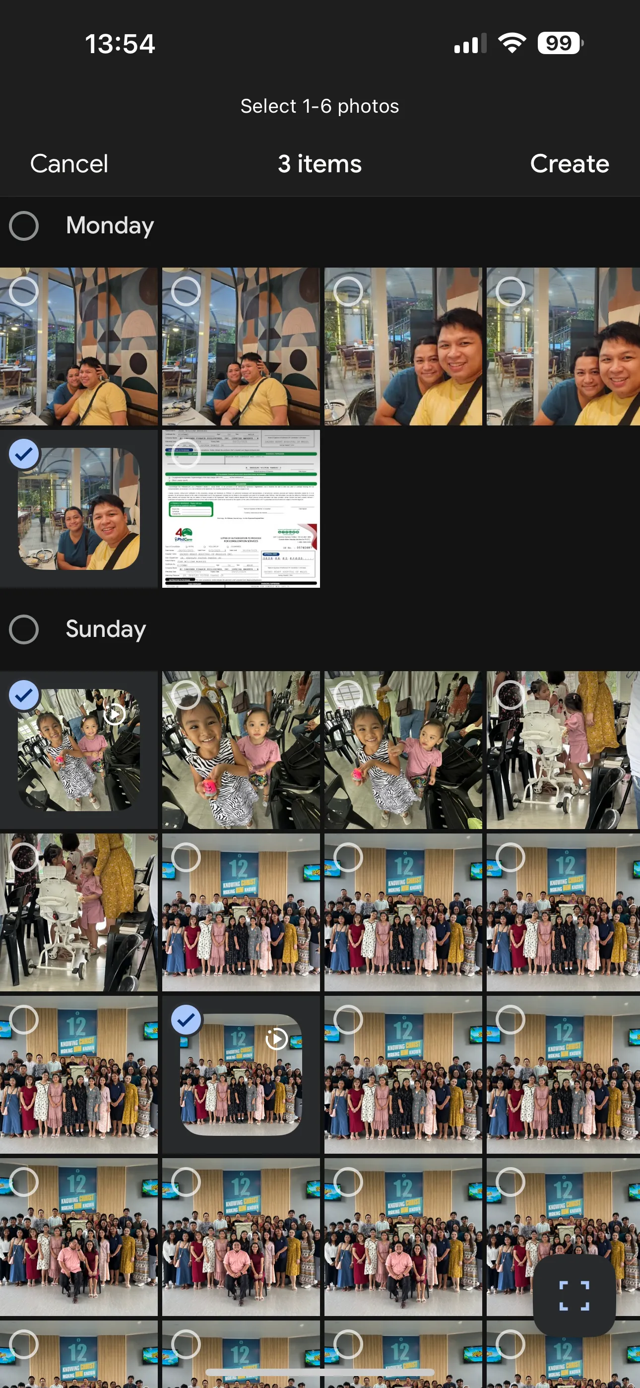 Giao diện quản lý ảnh trên Google Photos