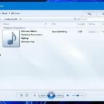 Giao diện quen thuộc của Windows Media Player Legacy trên màn hình máy tính