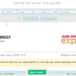 Giao diện Sejda PDF Editor trực tuyến cho phép chỉnh sửa văn bản, hình ảnh, thêm ghi chú và xóa trang PDF một cách trực quan