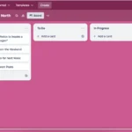 Giao diện tạo bảng (board) mới trong ứng dụng Trello, minh họa khả năng tổ chức dự án linh hoạt