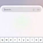 Giao diện thanh địa chỉ và tìm kiếm của trình duyệt Arc trên iPhone, hiển thị sự tối giản