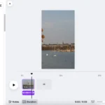 Giao diện thêm nhạc vào video trên ứng dụng web Canva