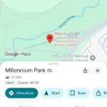 Giao diện tìm kiếm ngoại tuyến trên Google Maps cho iPhone, minh họa hạn chế khi không có kết nối mạng.