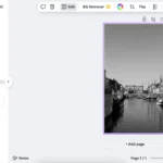 Giao diện tính năng Colorize giúp tô màu ảnh đen trắng tự động trong Canva