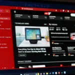 Giao diện toàn màn hình của Zen Browser hiển thị website MakeUseOf, minh họa tốc độ tải trang nhanh của trình duyệt.