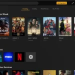 Giao diện trang Khám phá (Discover) của Plex, hiển thị tính năng tìm kiếm phim và chương trình TV.