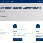 Giao diện trang web Apple Self-Service Repair
