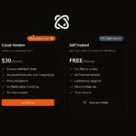 Giao diện trang web Browser Use, hiển thị các gói dịch vụ và mức giá của AI agent mã nguồn mở, bao gồm tùy chọn đám mây và tự cài đặt tiết kiệm.