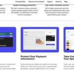 Giao diện trang web Privacy.com với các thông tin nổi bật về lợi ích của thẻ ảo dùng một lần trong thanh toán trực tuyến.