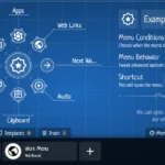 Giao diện trình chỉnh sửa menu Kando trên Windows 11