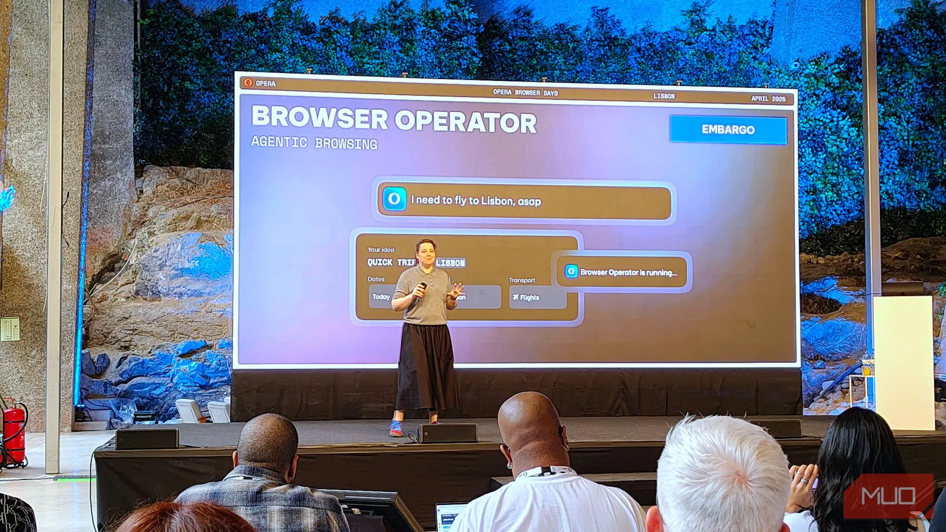 Giao diện trình duyệt Opera Neon với công nghệ AI Browser Operator được giới thiệu tại sự kiện Opera Browser Days 2025.
