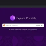 Giao diện trình duyệt Tor Browser giúp lướt web ẩn danh và bảo mật