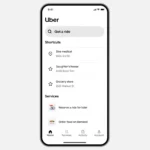 Giao diện Uber đơn giản hóa dành cho người cao tuổi