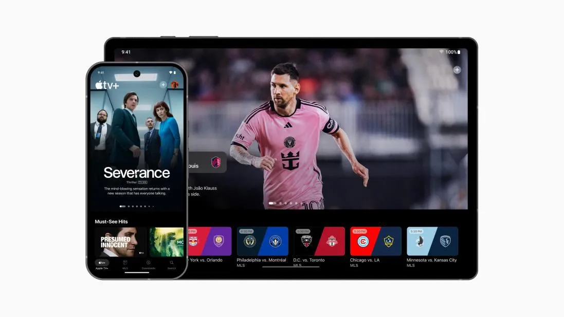 Giao diện ứng dụng Apple TV Plus trên thiết bị Android