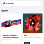 Giao diện ứng dụng Shazam hiển thị danh sách các bài hát đã nhận diện trong mục "My Shazam Tracks"