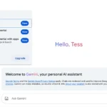 Giao diện ứng dụng web Gemini với menu thả xuống lựa chọn mô hình AI