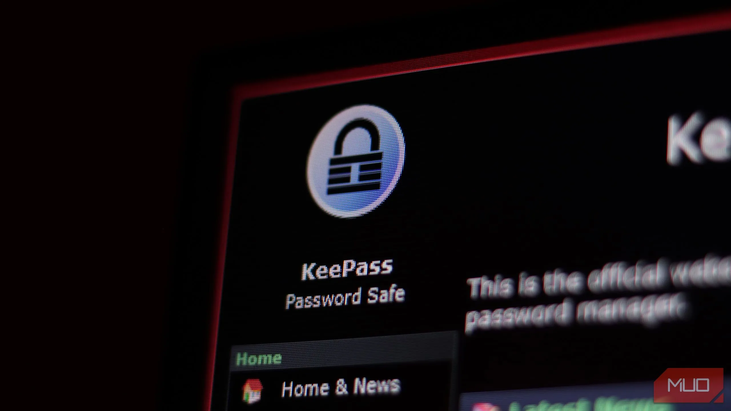 Giao diện website KeePass Password Safe, một trình quản lý mật khẩu phổ biến