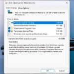 Giao diện Windows 11 với tiện ích Disk Cleanup đang chạy