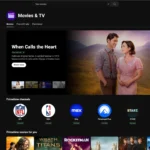 Giao diện YouTube hiển thị danh mục phim miễn phí với quảng cáo của bộ phim When Calls the Heart