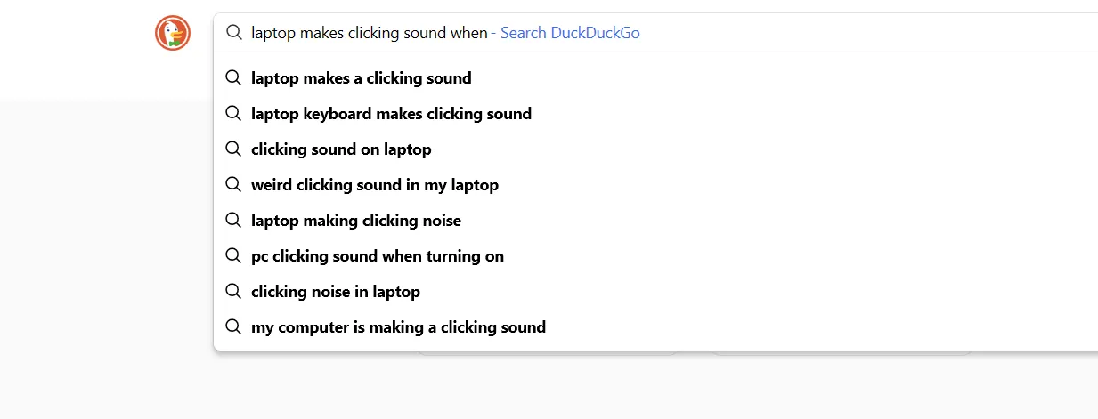 Gợi ý tìm kiếm tự động trên DuckDuckGo đôi khi cần truy vấn dài hơn