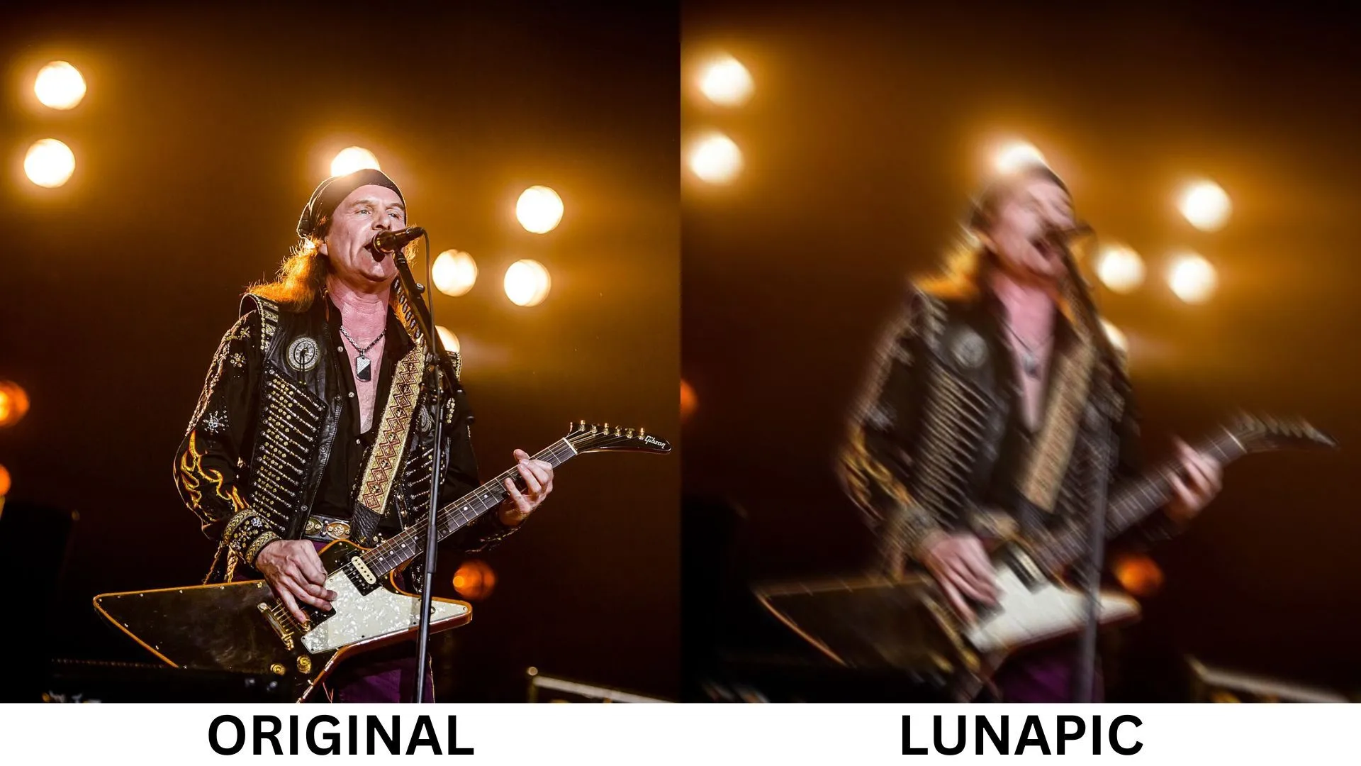 Hiệu ứng motion blur toàn ảnh độc đáo được tạo ra bằng LunaPic.