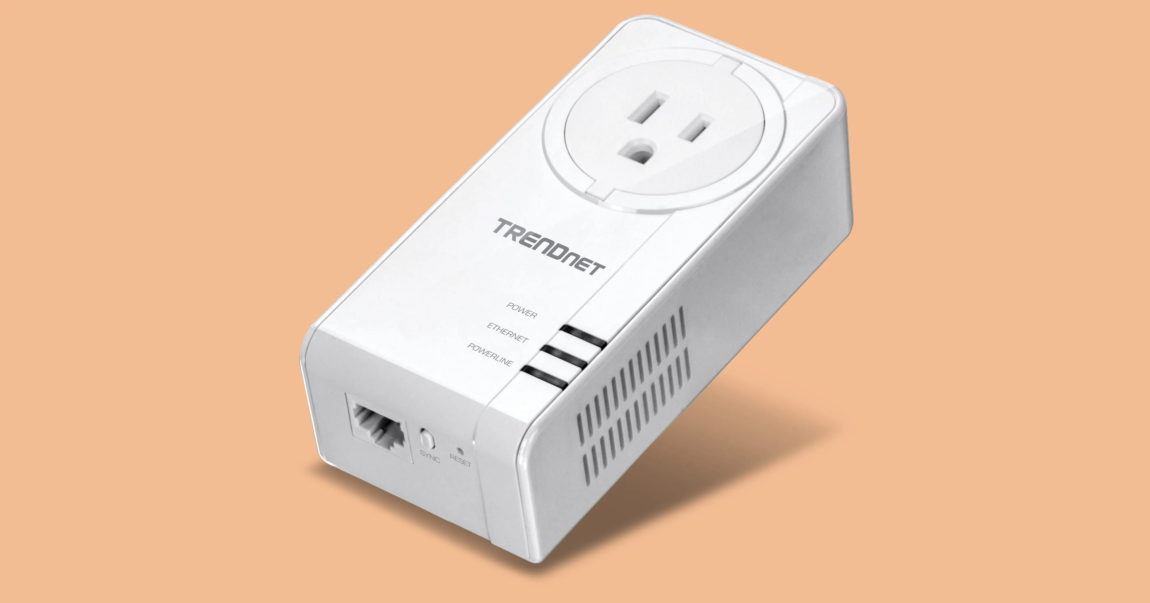 Hình ảnh bộ chuyển đổi Powerline adapter của TrendNet, giải pháp mở rộng mạng qua đường điện