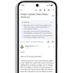 Hình ảnh minh họa tính năng tóm tắt email tự động của Gemini trên ứng dụng Gmail di động