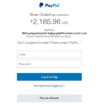 Hình ảnh minh họa yêu cầu liên kết tài khoản trong chiến dịch lừa đảo PayPal mới