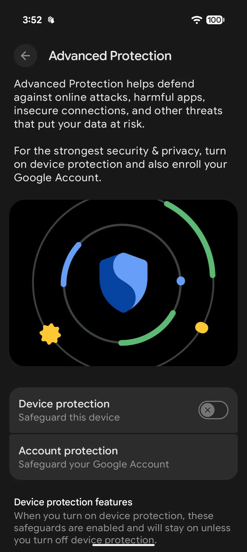 Hướng dẫn các bước kích hoạt Chế độ Bảo vệ Nâng cao trên điện thoại Android 16