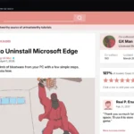 Hướng dẫn gỡ cài đặt Microsoft Edge từ trình duyệt Opera GX, giúp giải phóng dung lượng ổ đĩa